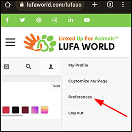 mobile profile notification preferences